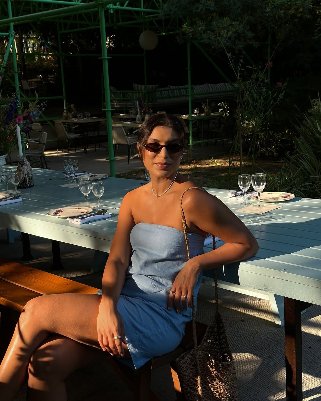 sachin and babi light blue dress The Perfect Holiday Red Dress main image 0