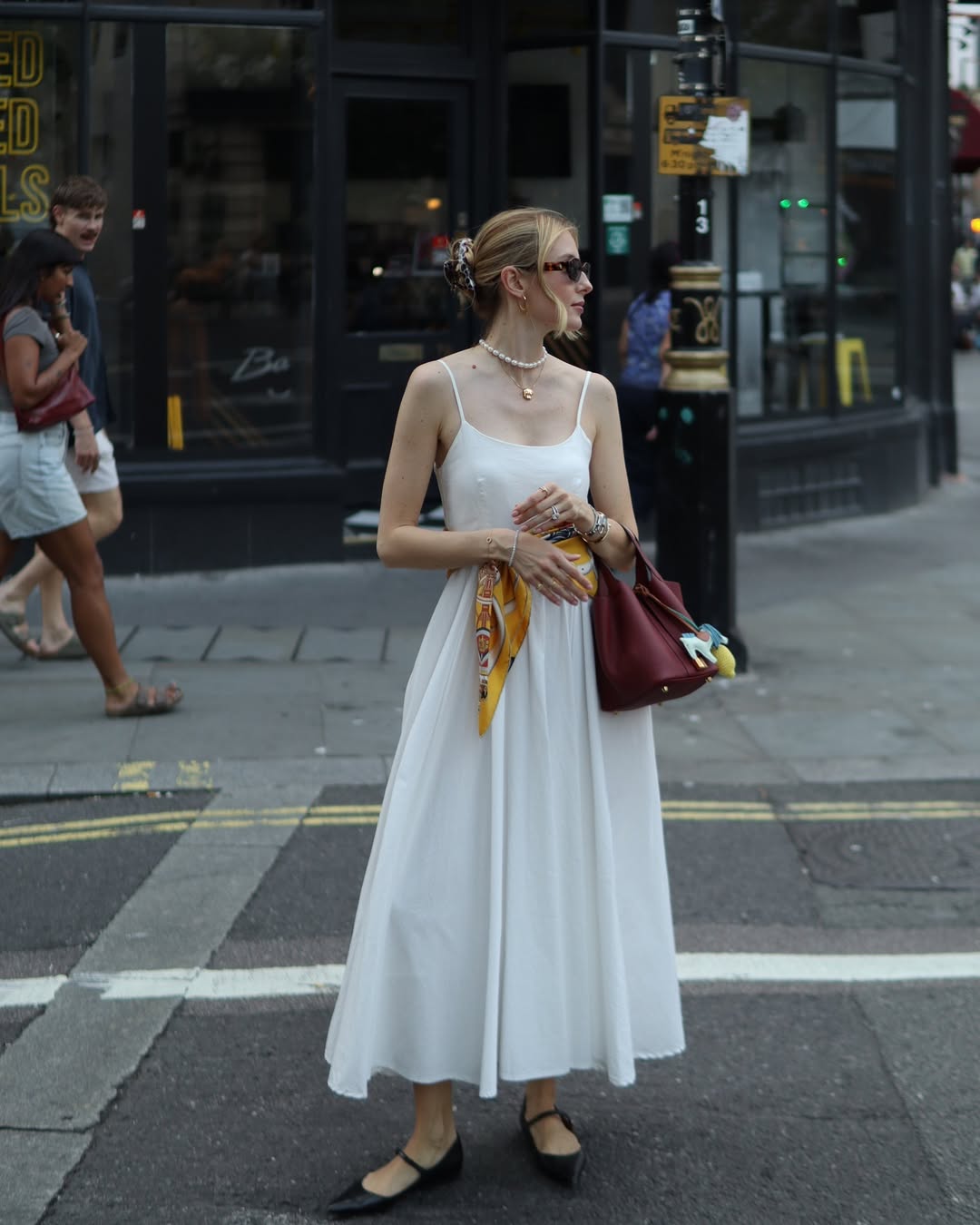 white christmas dresses Staud Black Short Sleeve Wells Dress | Black main image 1