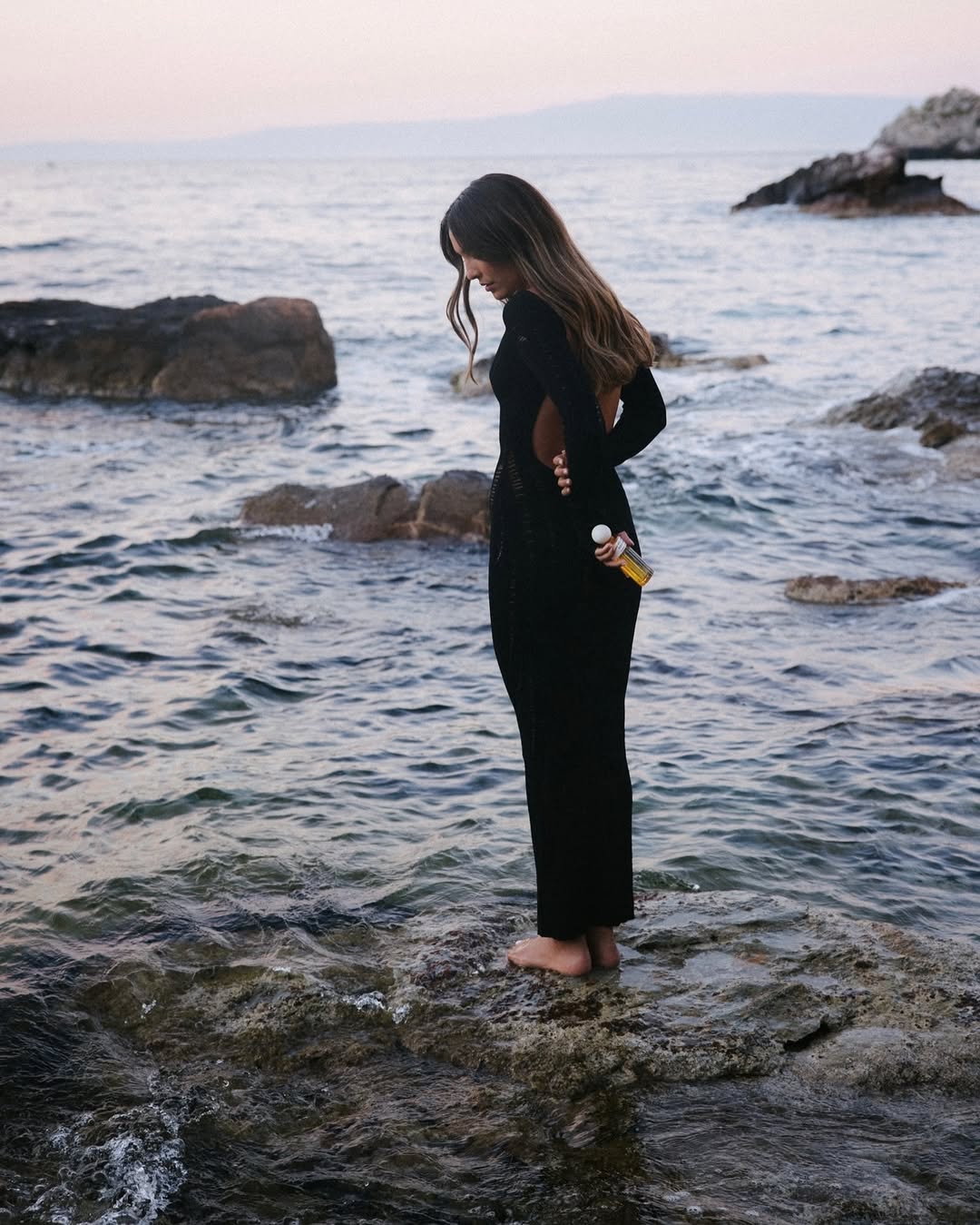 TOTEME - Long Sleeve Slouch Waist Dress | Plush